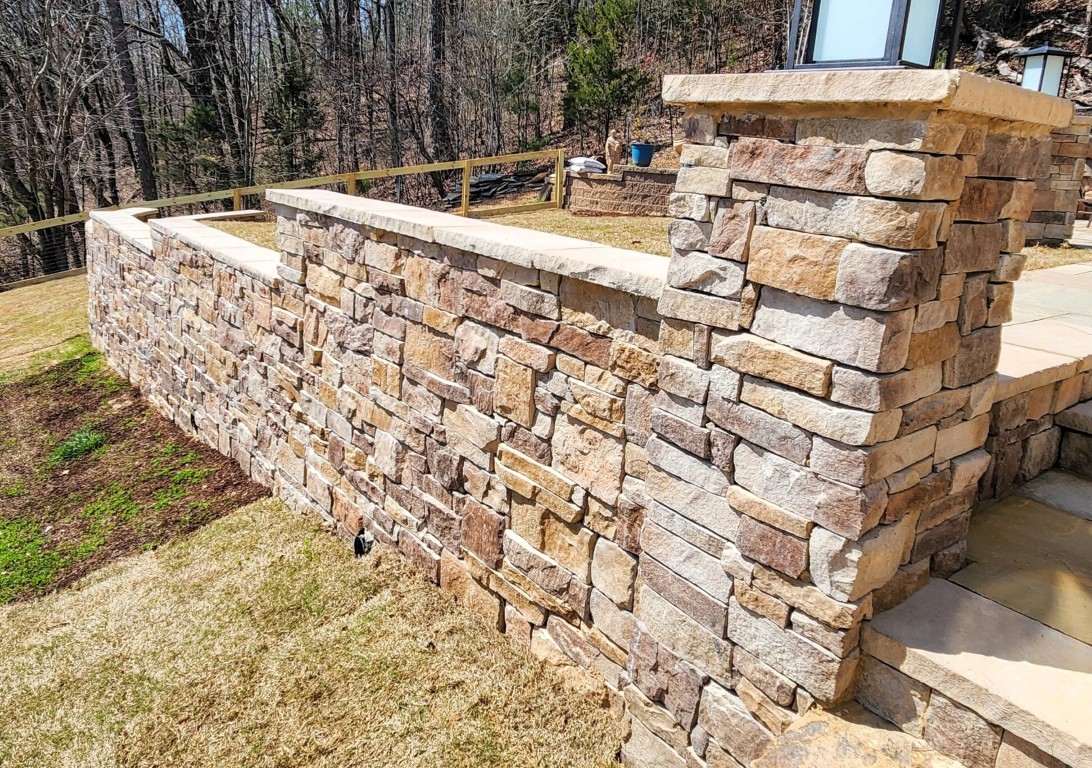 Custom retaining wall design and installation in College Station, TX